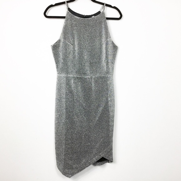 BB Dakota Dresses & Skirts - NWT BB Dakota Metallic Silver Asymmetrical Dress